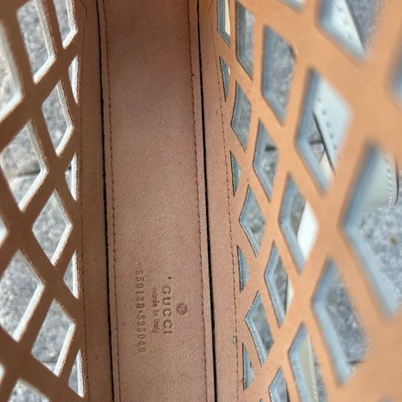 Gucci Traforata Flap Crossbody Bag - Picture 9 of 10